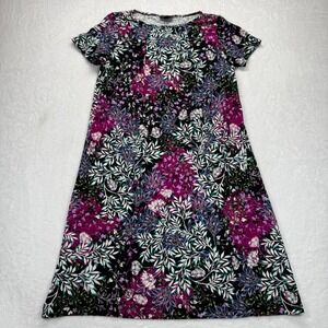 J. Jill Wearever Collection Floral Print Knit Casual Dress‎ Petite Small